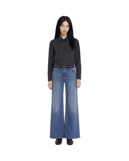 Max Mara Blue Shirt Jacket Wool Virgin