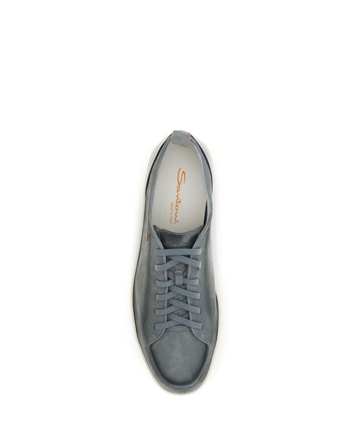 Santoni Gray Montecarlo Sneakers for men