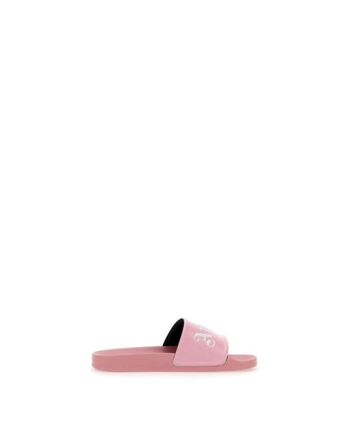 Palm Angels Pool Slider Slippers in Pink | Lyst