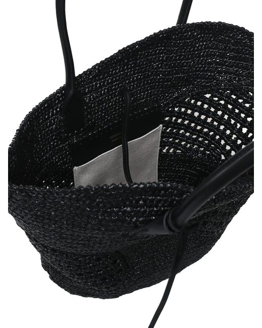 Ferragamo Black Tote Bag With Cut Out Design
