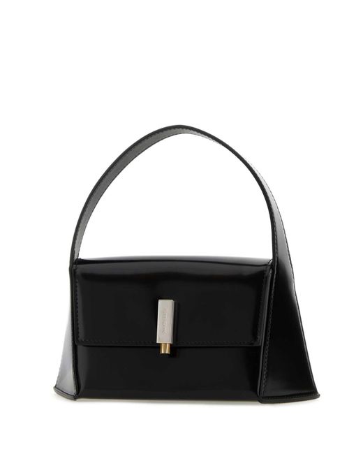 Ferragamo Black Leather Mini Prisma Handbag