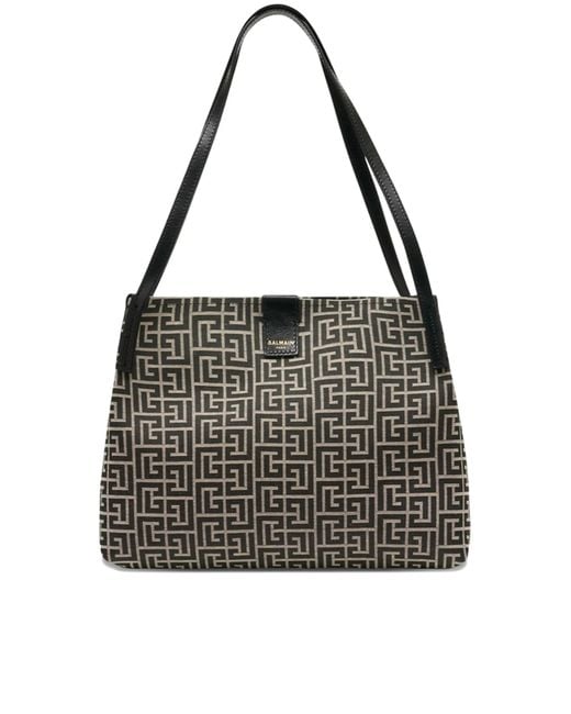 Balmain Black Open Tote Mm