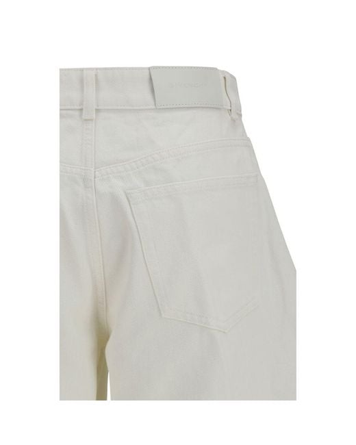 Givenchy Gray White Cotton Jeans Denim