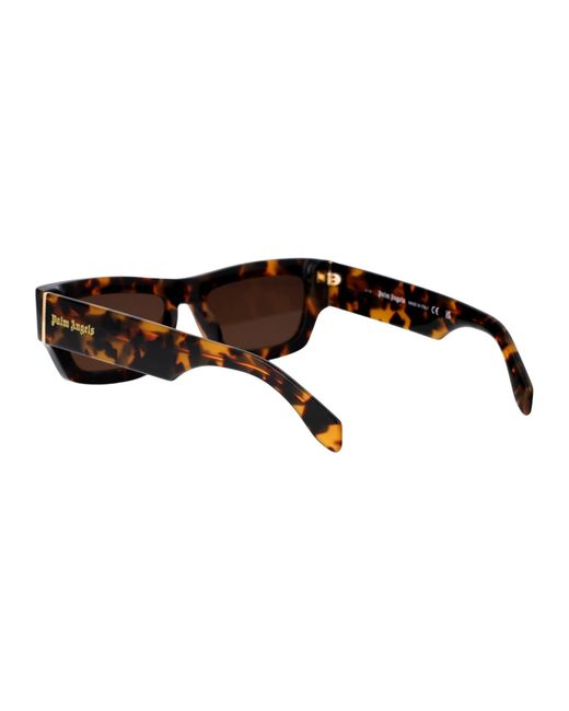 Palm Angels Brown Auberry Sunglasses