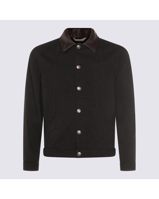 Brunello Cucinelli Black Jackets _Co Ea for men