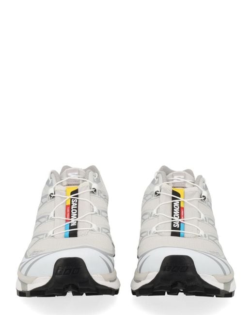 Salomon White Sneakers Xt-6 Synthetic /Textile Trainers