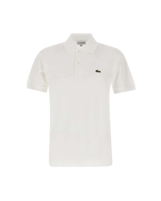 Lacoste White "l.12.12" Cotton Petit Piqué Polo Shirt for men