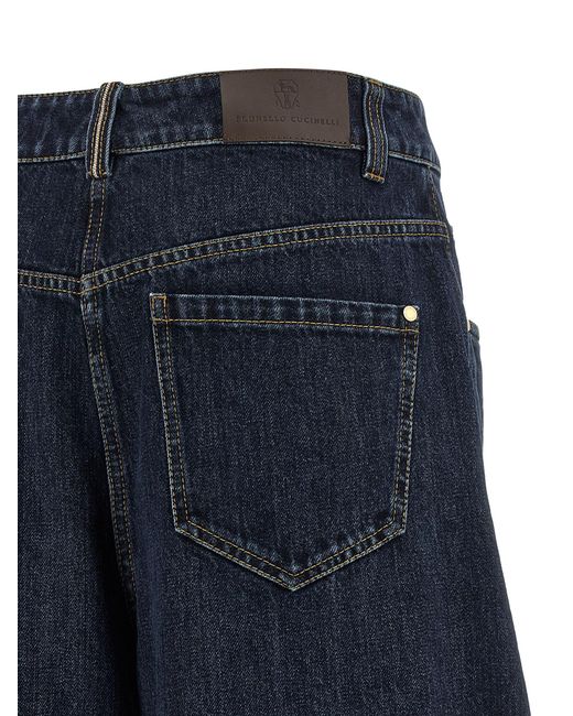 Brunello Cucinelli Blue Cotton Jeans Denim Clothing