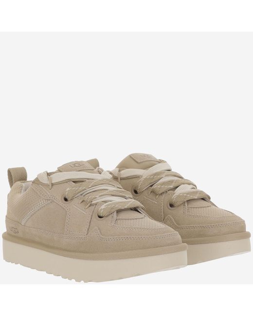 Ugg Natural Sneakers Lo Lowmel Leather Trainers