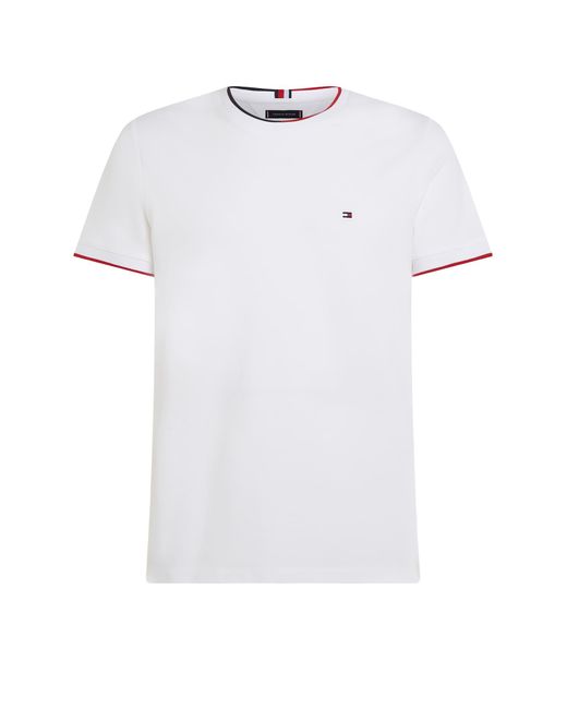 Tommy Hilfiger White T-Shirt With Mini Logo for men