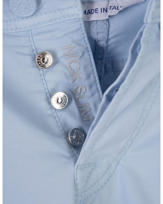 Jacob Cohen Blue Light Nick Slim Trousers for men