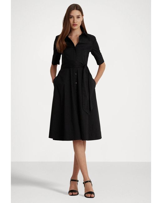 Ralph Lauren Black Finnbarr Short Sleeve Casual Dress