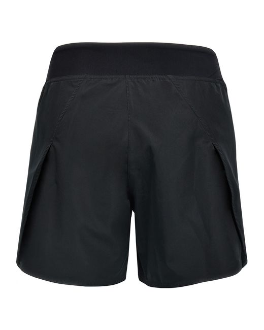 Jil Sander Black Shorts With Printed Logo