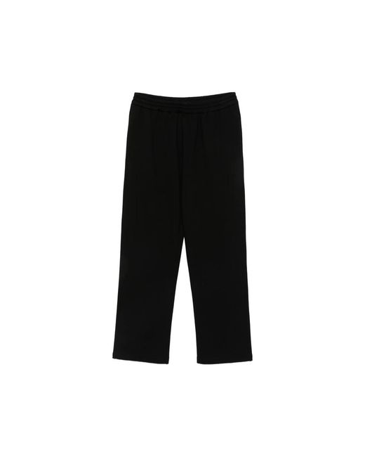 The Row Black Cotton Cashmere Straight-Leg Trousers Regular for men