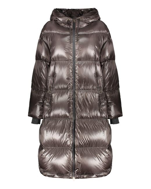 Herno Gray Nylon Down Jacket
