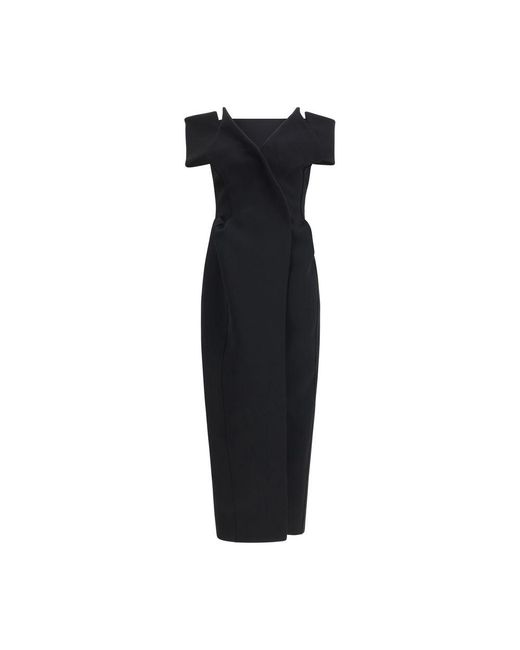 Khaite Black Polyester Cocktail Dress