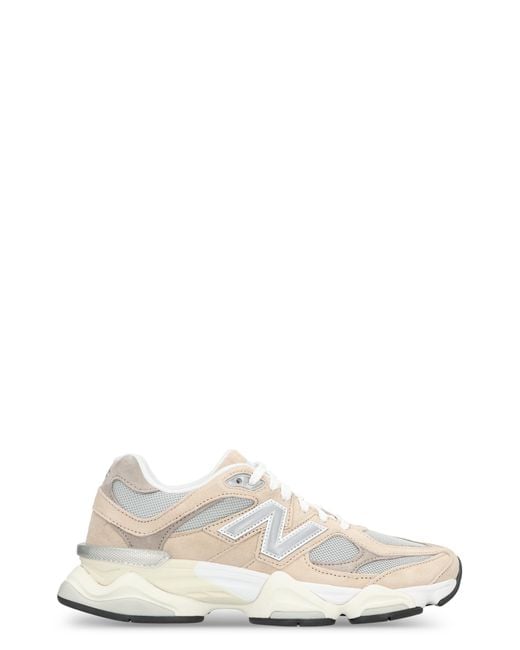 New Balance White Sneakers 9060 Polyester Trainers