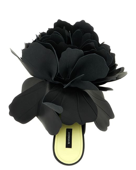Givenchy Black Leather Stiletto Heel Sandals