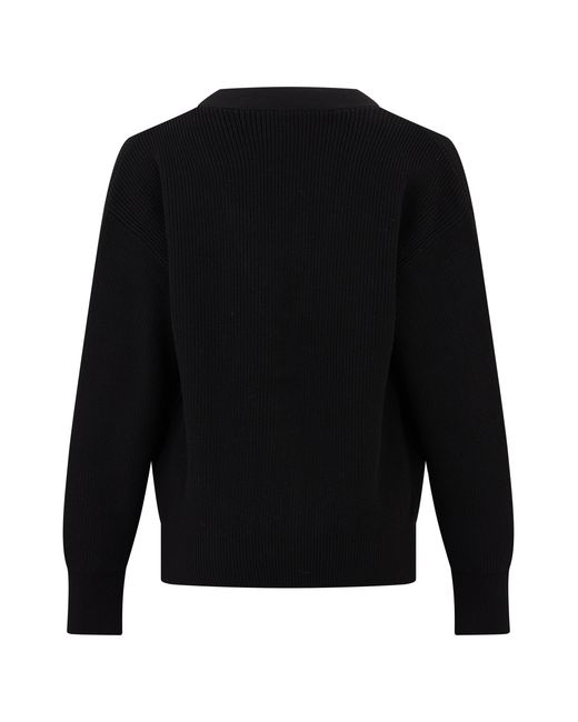 Elisabetta Franchi Black Knitted Cardigan Viscose Cardigans