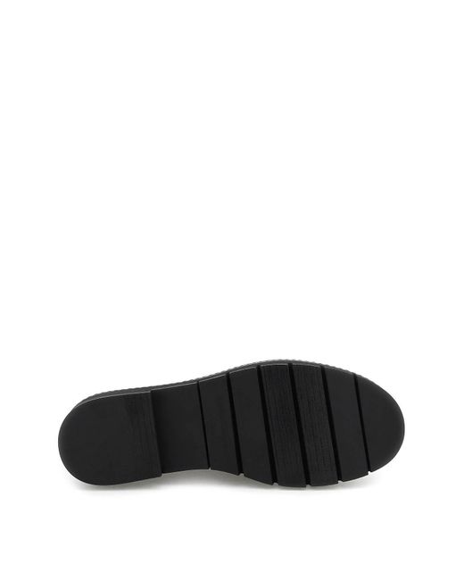 Ferragamo Black Leather Ofelia Loafers