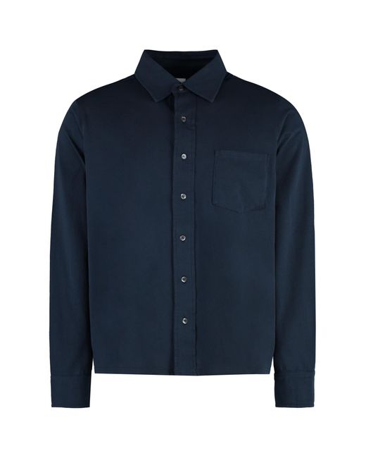 Aspesi Blue Cotton Shirt for men