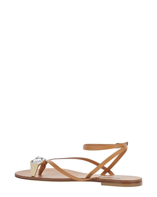 Casadei Brown Sandals Soraia Leather