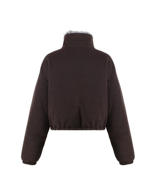 Miu Miu Black Fleece Jacket Polyester