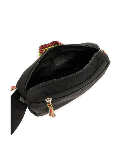 Lanvin Black Curb Beltpack for men