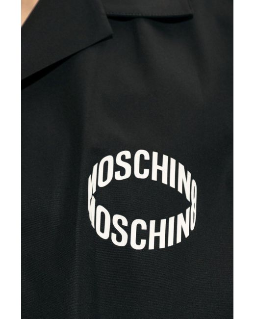 Moschino Black Shirt With Logo for men