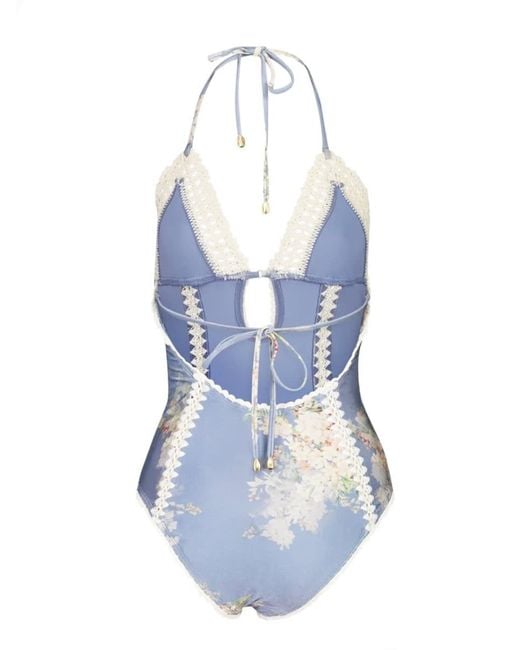 優雅★Zimmermann★Cascadian シルクワンピース ラッフルトリム Zimmermann Cascadian Balconette One Piece | Shopbop