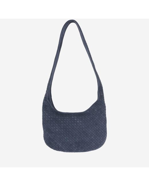 Bottega Veneta Blue Veneto Suede Bag Calfskin Shoulder for men