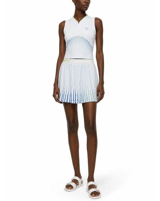 Casablanca Blue Mini Skirt Gradient Print Main: Polyester
