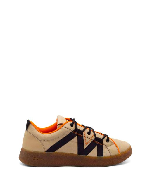 Vic Matié Brown Multicolored Sneakers With Rubber Sole for men