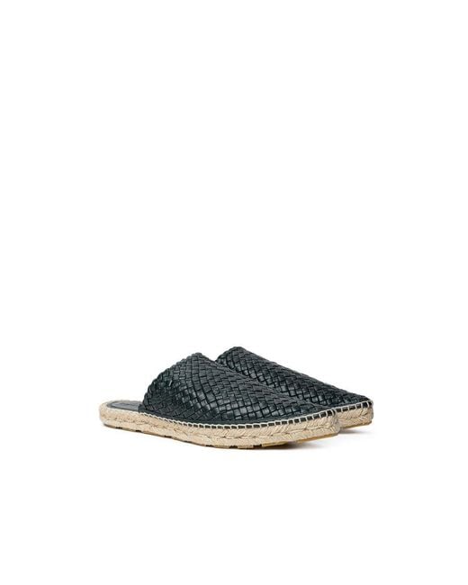 Bottega Veneta Blue Leather Espadrilles Shoe