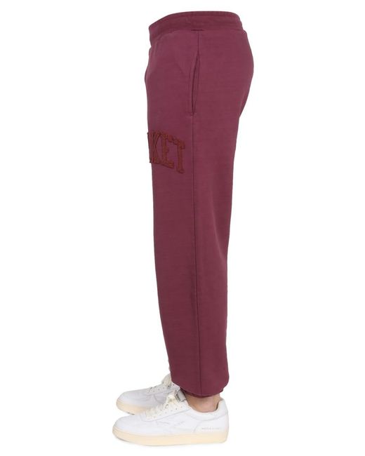Market Purple Pants With Applied Logo