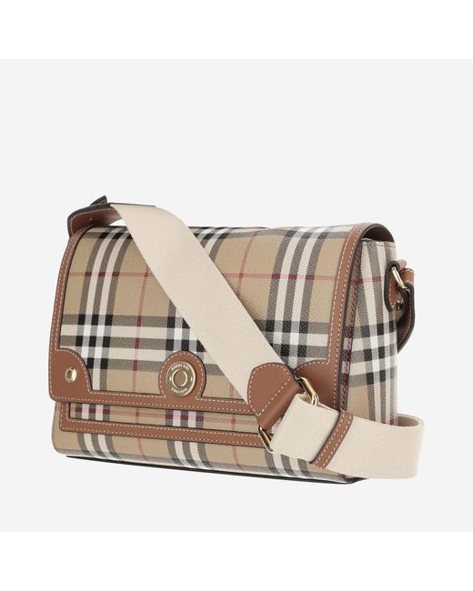 Burberry Brown Bag With Check Pattern