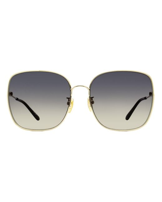 Chloé Black Chloe Square Sunglasses Ch0170Sa 001- 61Mm Metal/Plastic (Acetate)