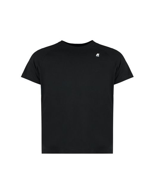 K-Way Black Cotton T-Shirt for men