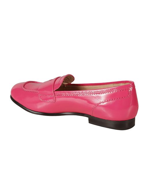 Love Moschino Pink College15 Vernice Loafers