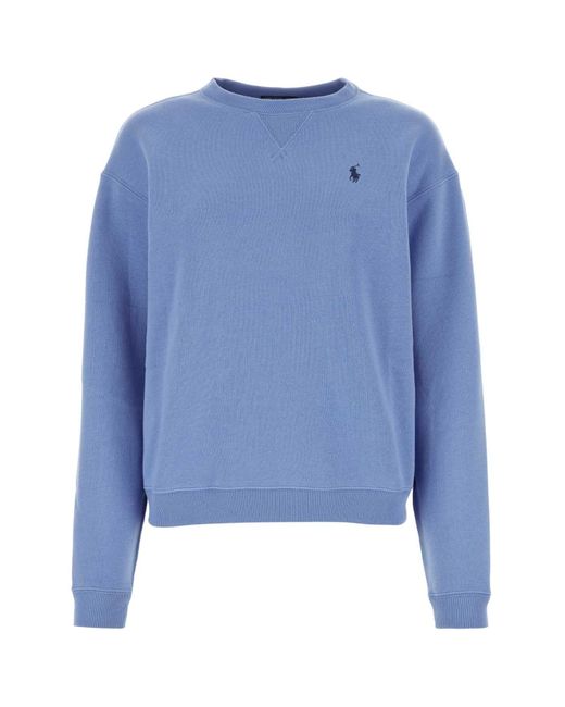 Polo Ralph Lauren Blue Cerulean Cotton Blend Sweatshirt