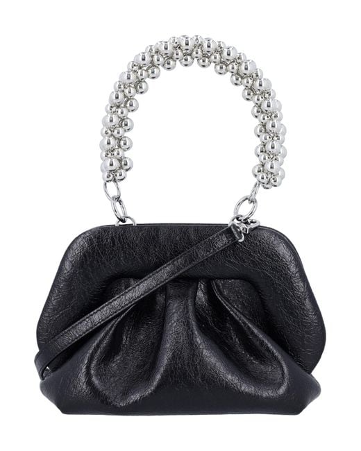 Black clutch with handle sales