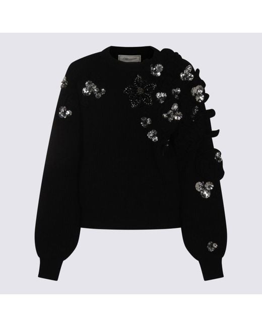 Blumarine Black Wool Knitwear