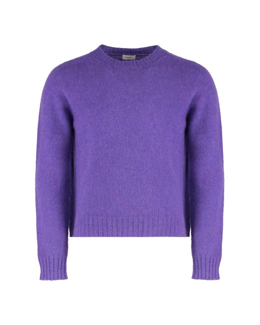 Céline Purple Crew Neck Sweater for men