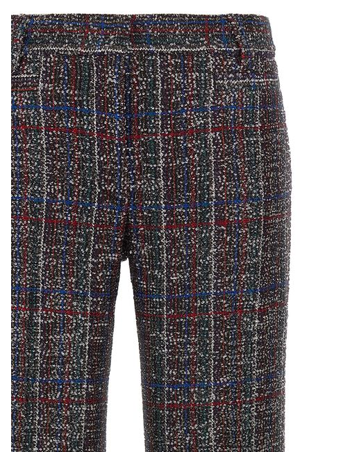 Missoni Gray Sequin Tartan Pants