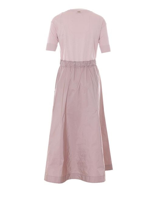 Herno Pink Dresses Polyester