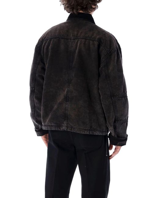 Stussy Washed Canvas Shop Jacket in Black for Men | Lyst Stussy Washed Canvas Shop Jacket in Black for Men | Lyst