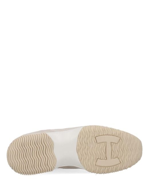 Hogan Natural Interactive Sneaker Calf Leather Trainers