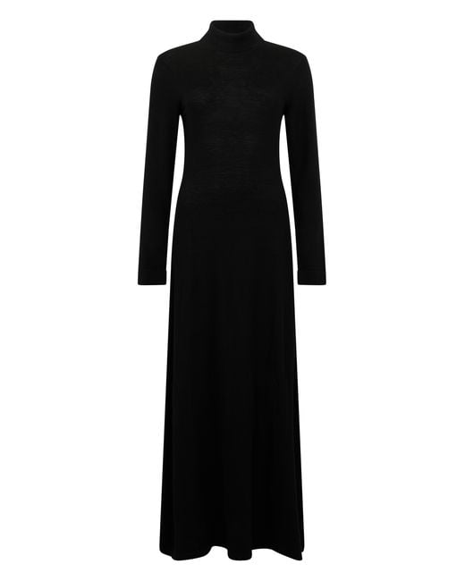 Raquel Diniz Black Long Silk Dress