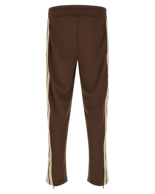 Palm Angels Brown Polyester Joggers (Workout Pants) for men