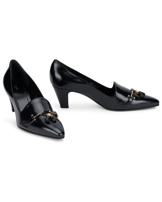 Céline Black Decolleté Mum Leather Calf Skin Shoe
